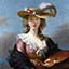 Self-portrait in a Straw Hat